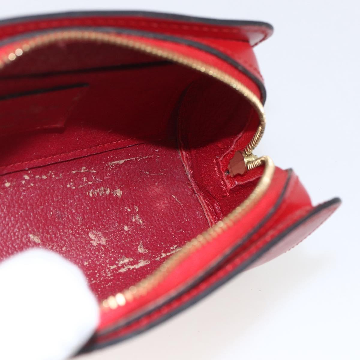 LOUIS VUITTON Epi Dauphine PM Pouch Castilian Red M48447 LV Auth 164704