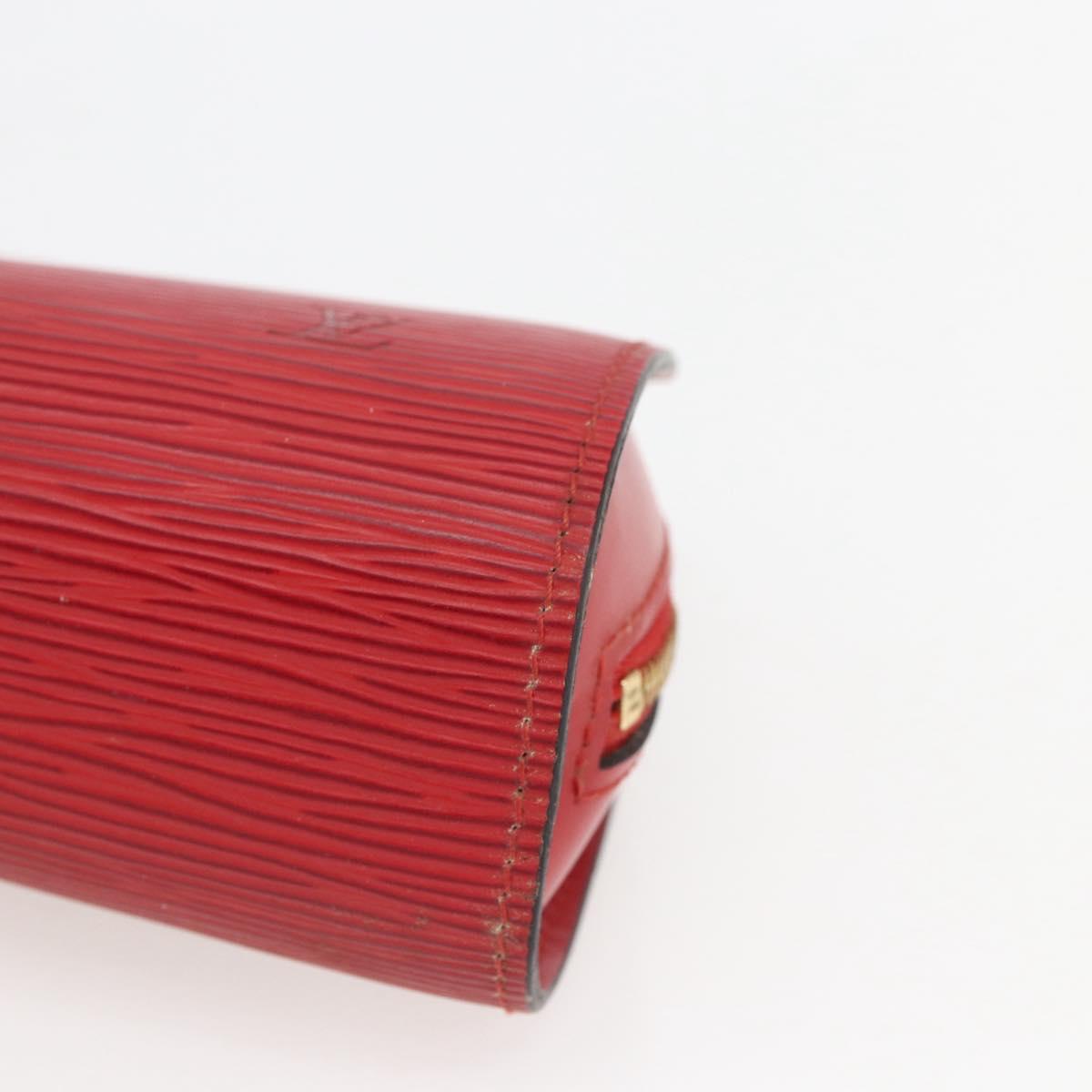 LOUIS VUITTON Epi Dauphine PM Pouch Castilian Red M48447 LV Auth 164704