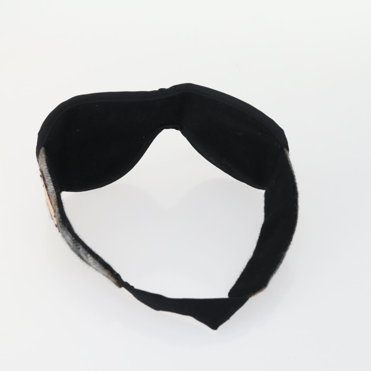 LOUIS VUITTON Travel Set Eye Mask Cushion Wool 3 Set Gray R99136 Auth 164714
