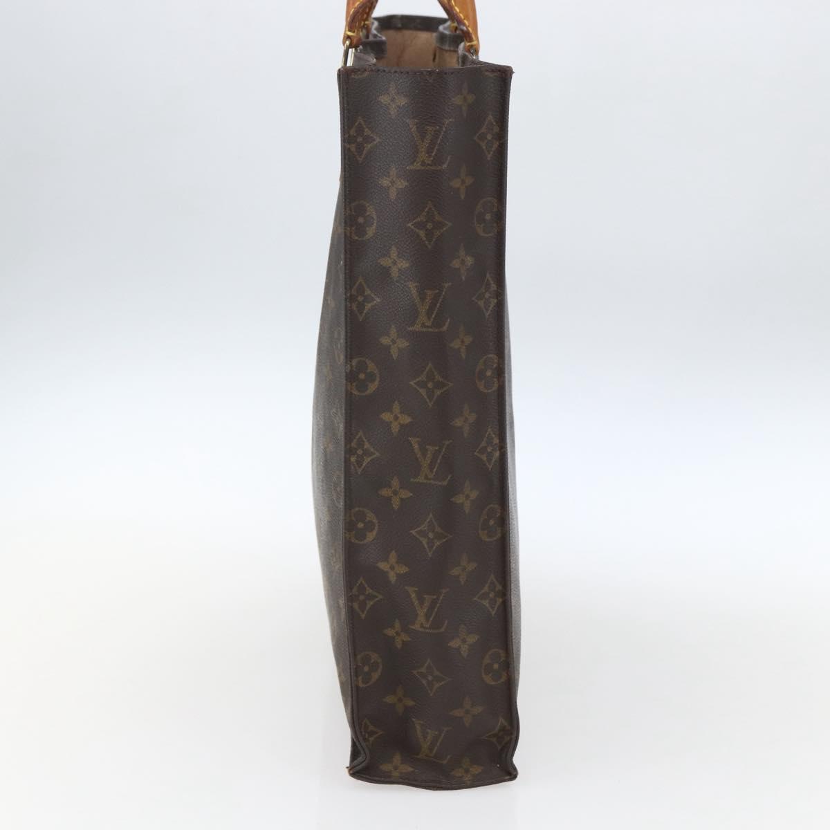 LOUIS VUITTON Monogram Sac Plat Hand Bag M51140 LV Auth 164715