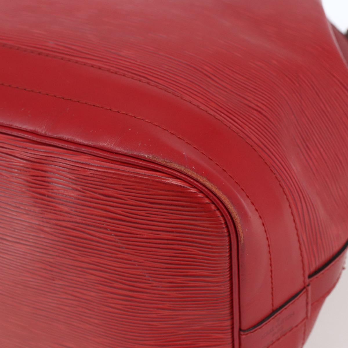 LOUIS VUITTON Epi Noe Shoulder Bag Red M44007 LV Auth 164716