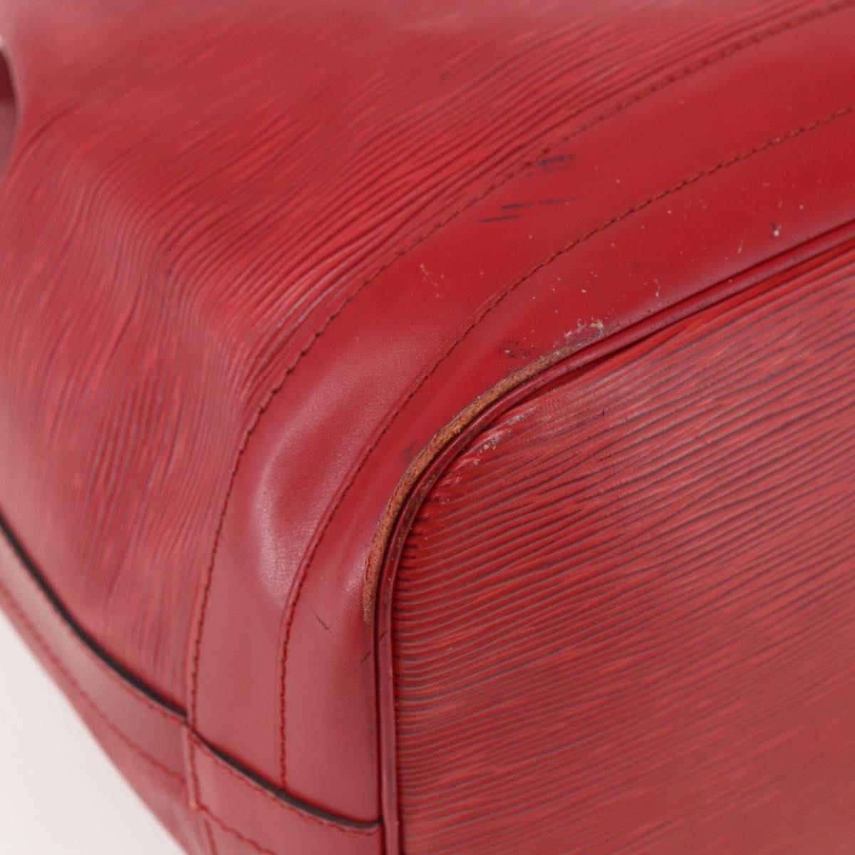 LOUIS VUITTON Epi Noe Shoulder Bag Red M44007 LV Auth 164716