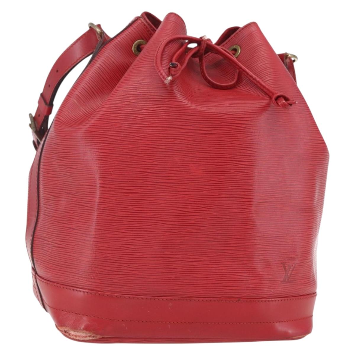 LOUIS VUITTON Epi Noe Shoulder Bag Red M44007 LV Auth 164716