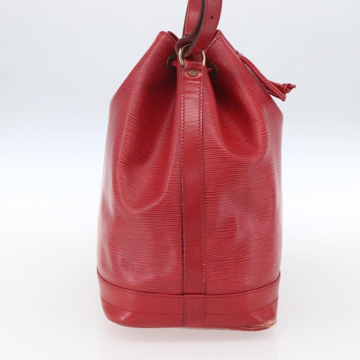 LOUIS VUITTON Epi Noe Shoulder Bag Red M44007 LV Auth 164716