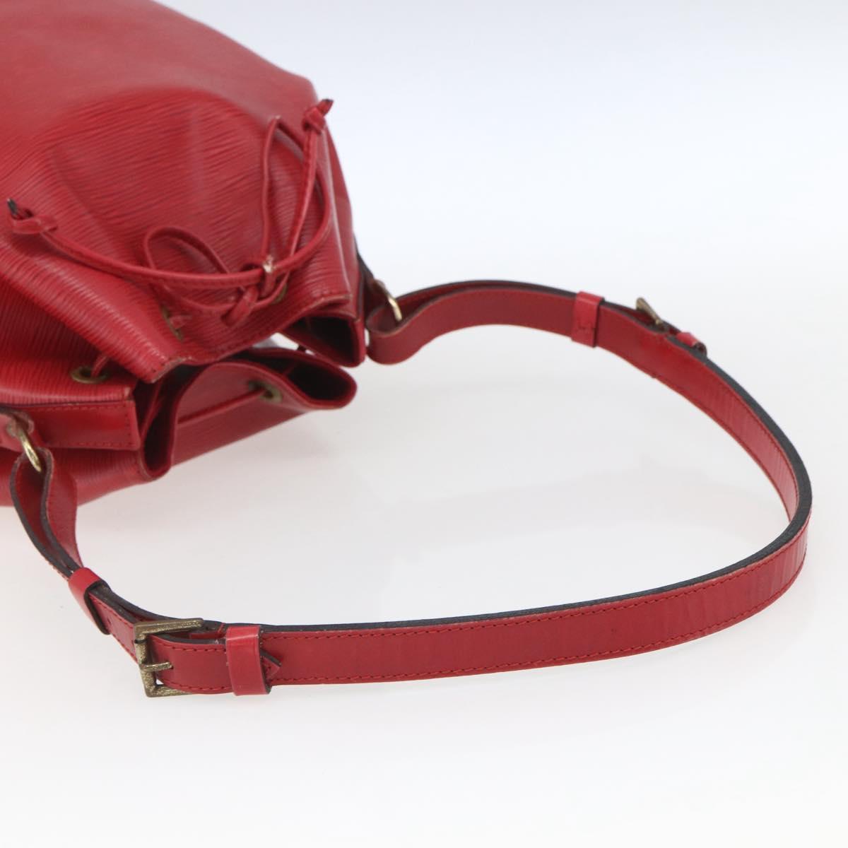 LOUIS VUITTON Epi Noe Shoulder Bag Red M44007 LV Auth 164716