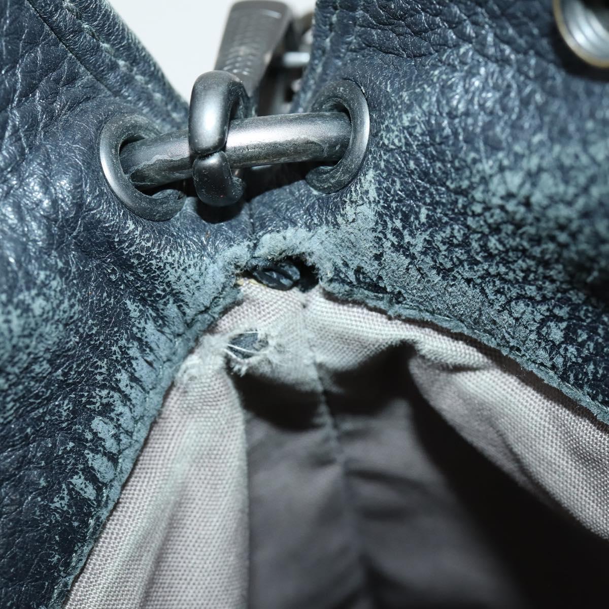 BOTTEGA VENETA INTRECCIATO Hand Bag Leather 2way Black Auth 164741