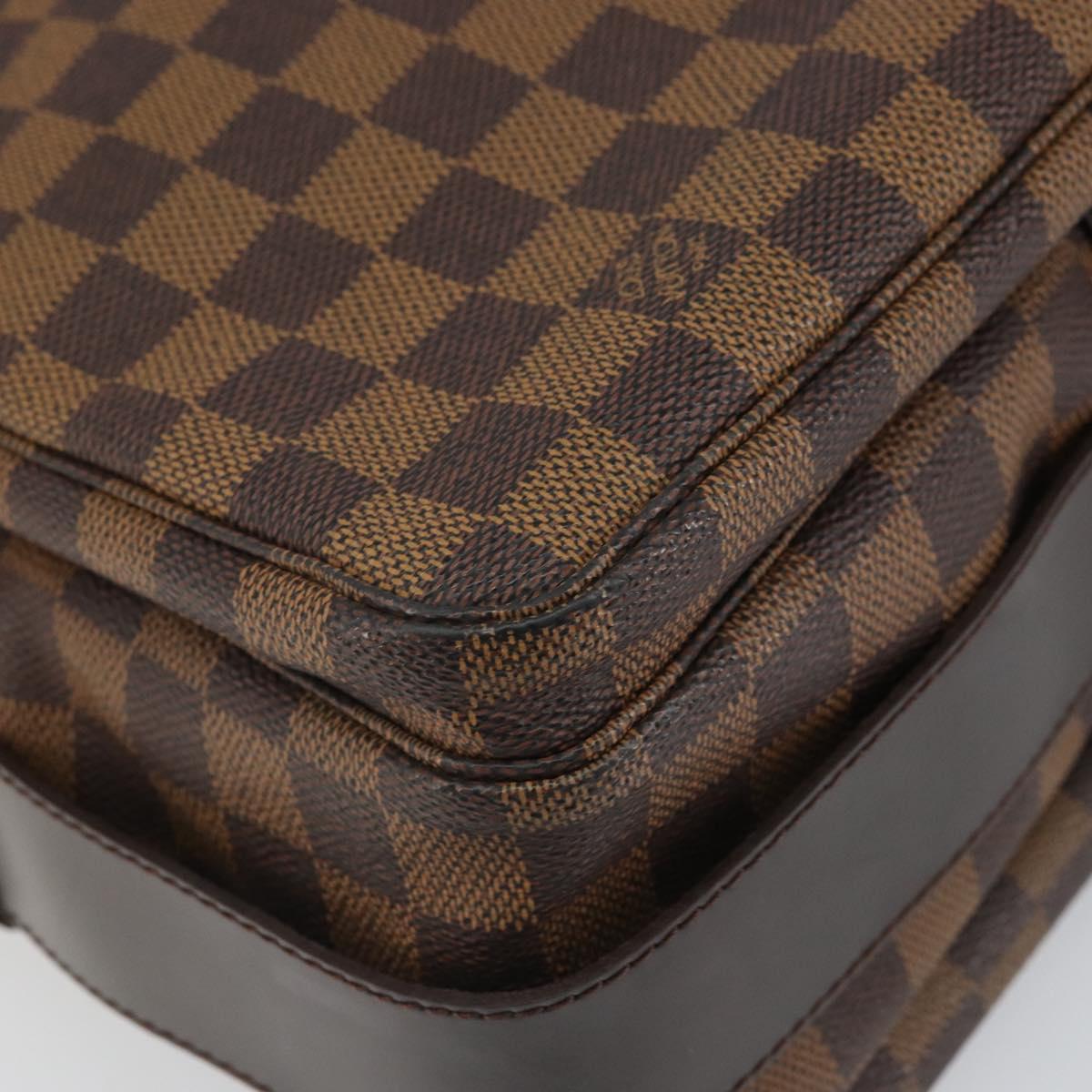 LOUIS VUITTON Damier Ebene Naviglio Shoulder Bag N45255 LV Auth 164752