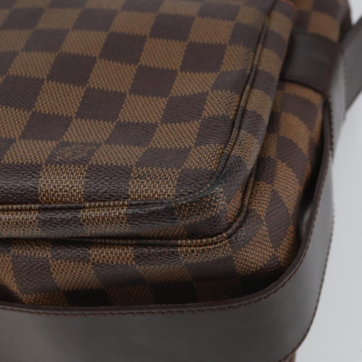 LOUIS VUITTON Damier Ebene Naviglio Shoulder Bag N45255 LV Auth 164752