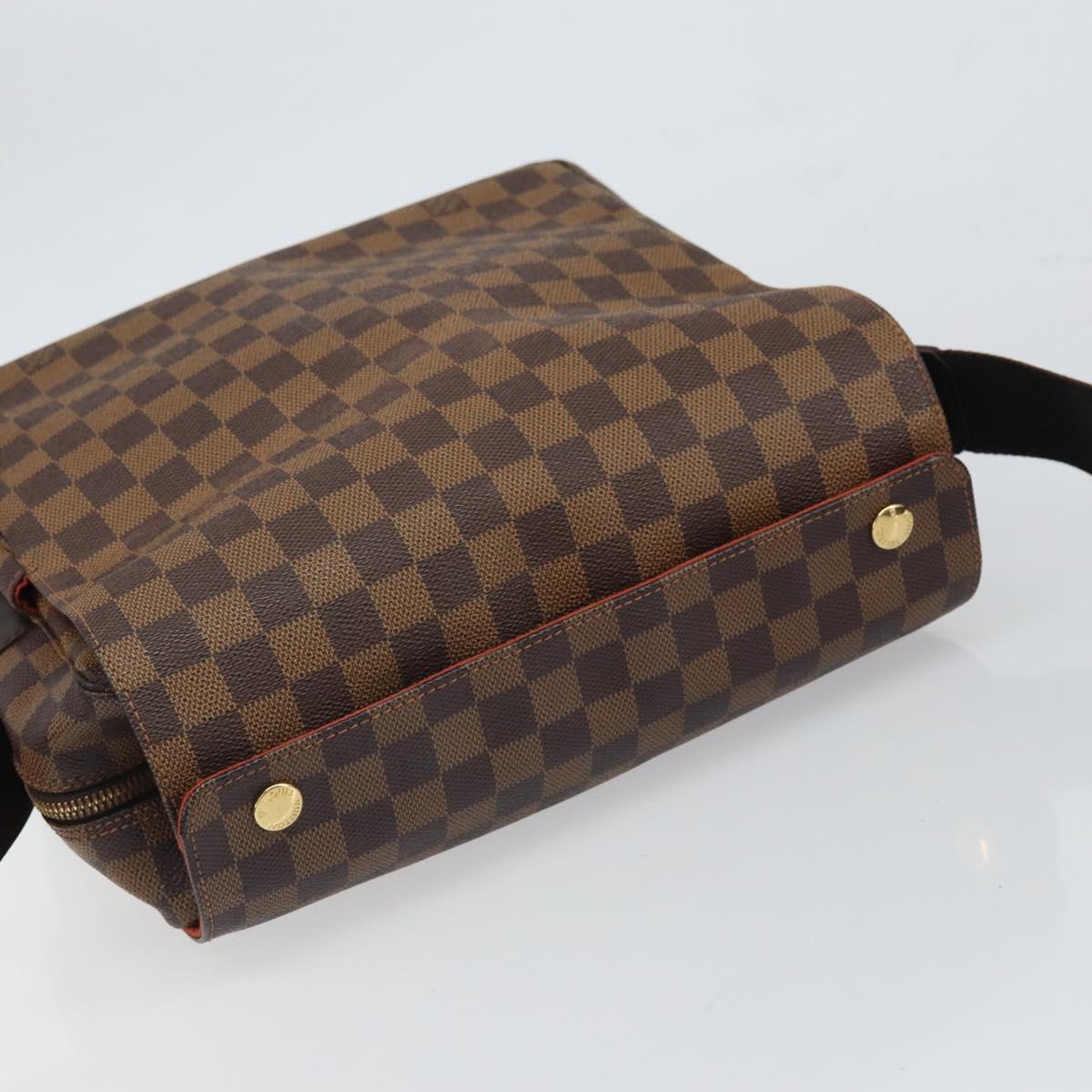 LOUIS VUITTON Damier Ebene Naviglio Shoulder Bag N45255 LV Auth 164752