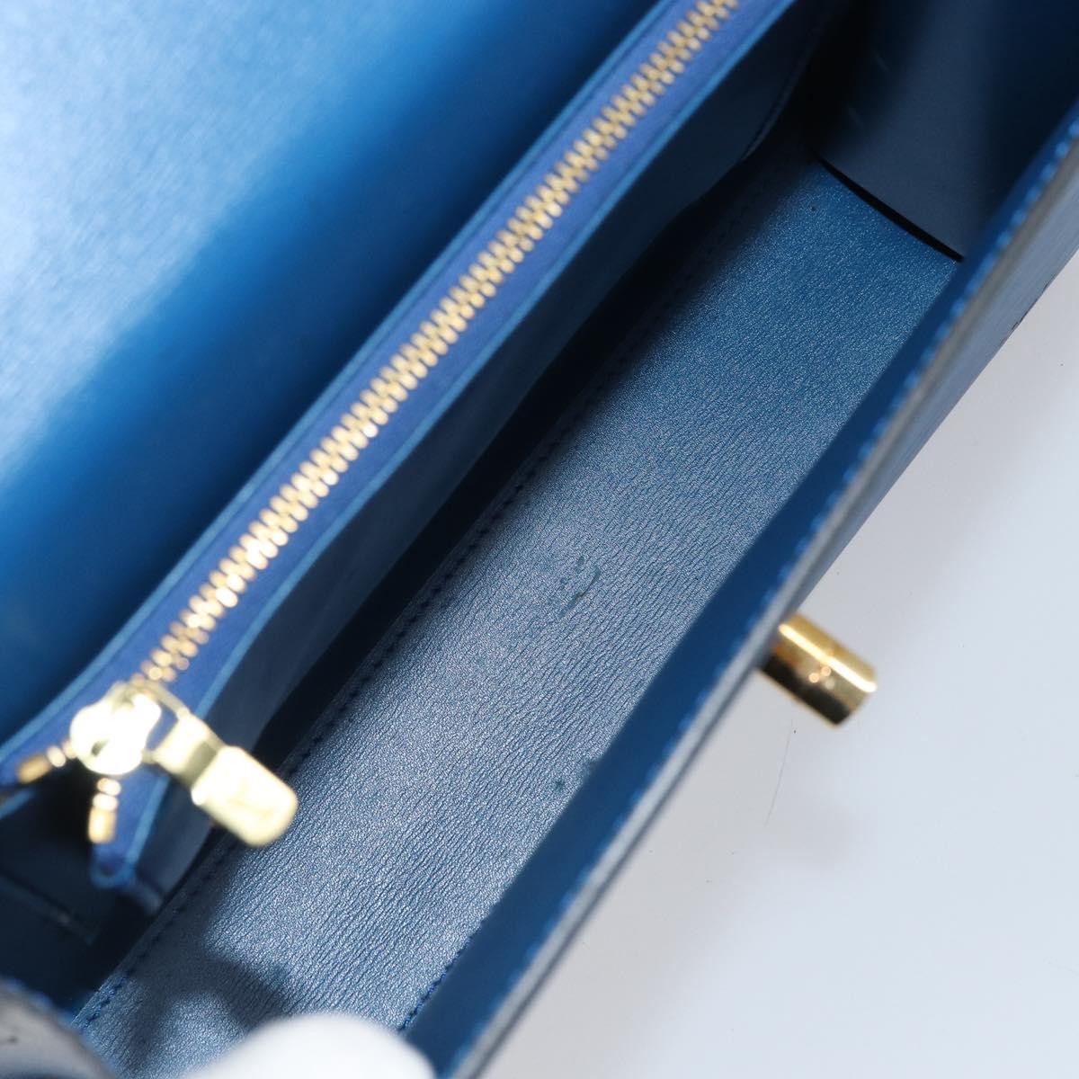 LOUIS VUITTON Epi Malesherbes Hand Bag Blue M52375 LV Auth 164754