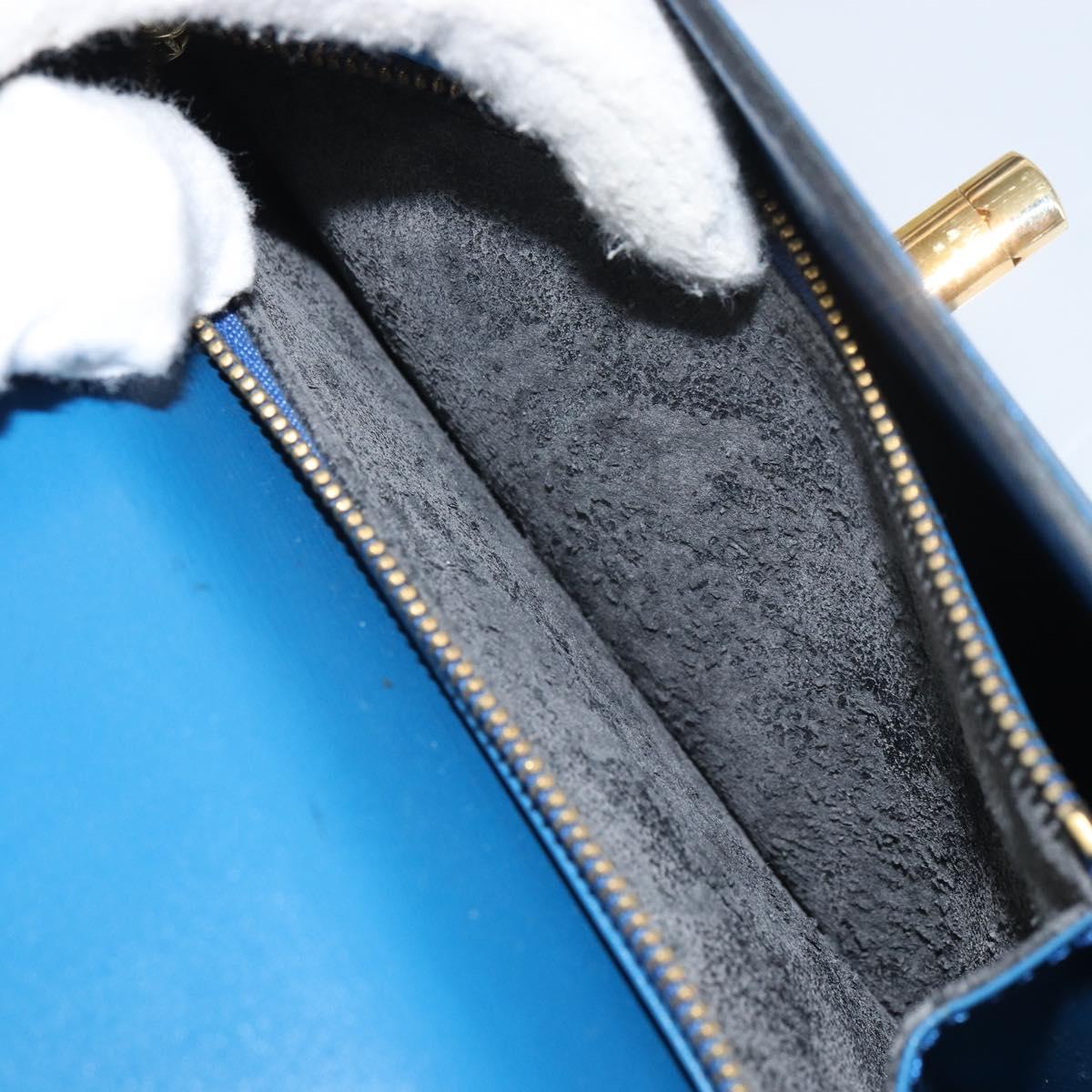 LOUIS VUITTON Epi Malesherbes Hand Bag Blue M52375 LV Auth 164754