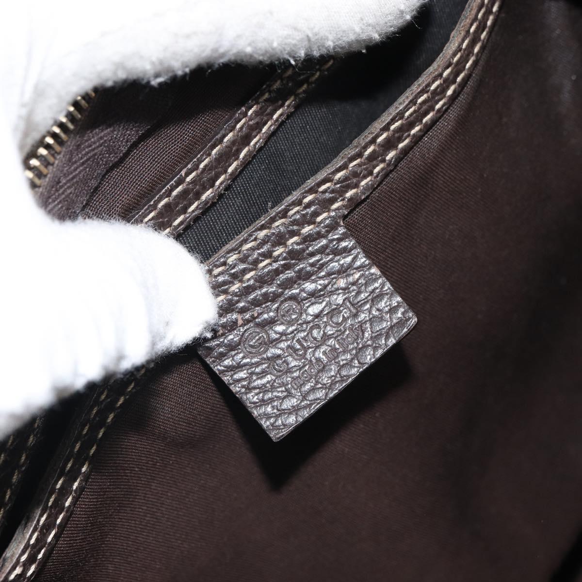 GUCCI GG Crystal Boston Bag Beige Gold 265697 Auth 164756