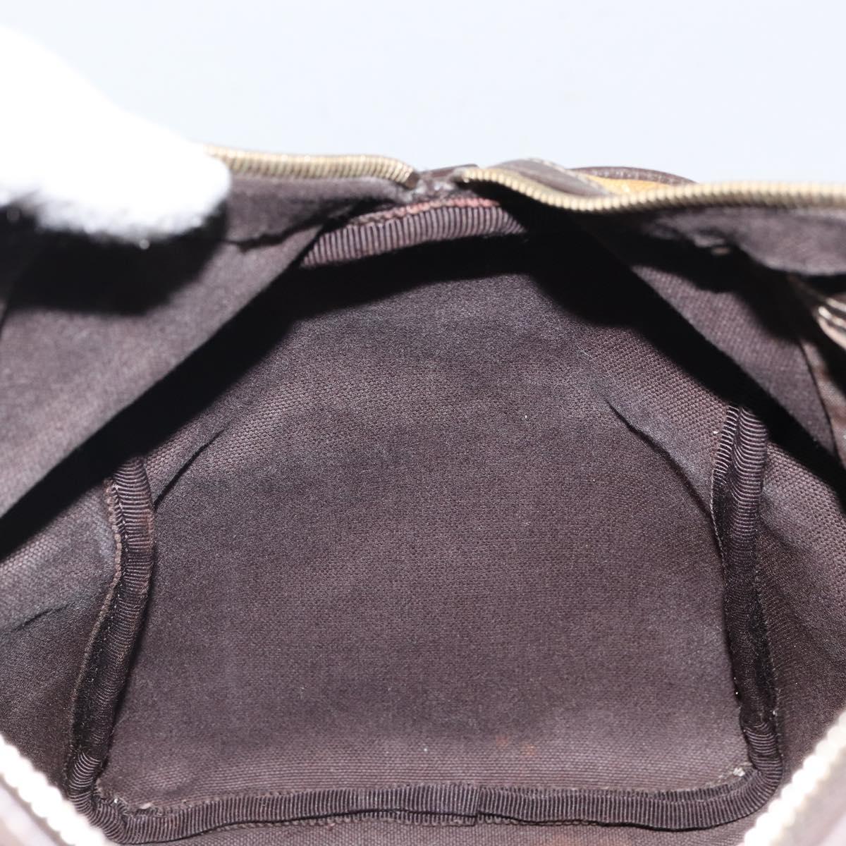 GUCCI GG Crystal Boston Bag Beige Gold 265697 Auth 164756