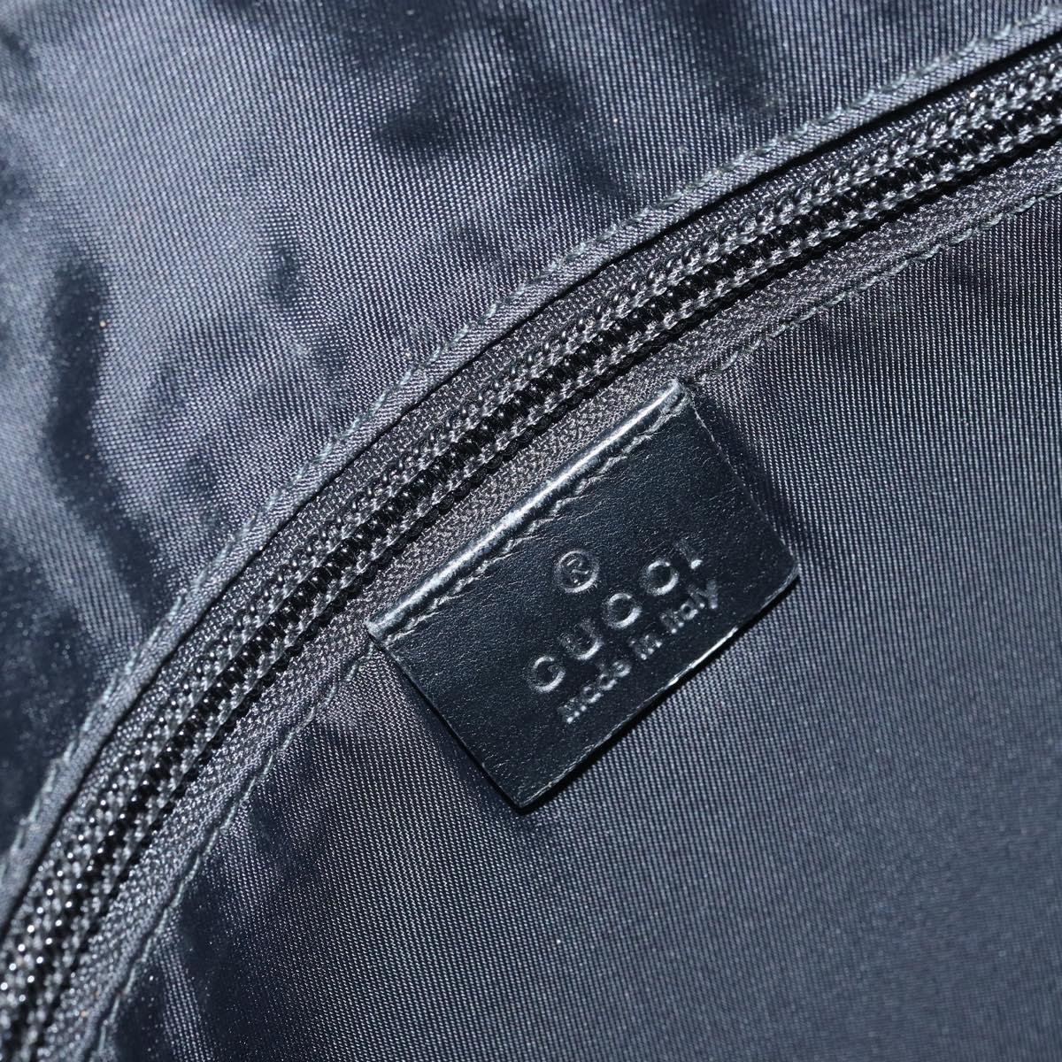 GUCCI GG Supreme Shoulder Bag PVC Black 387514 Auth 164758