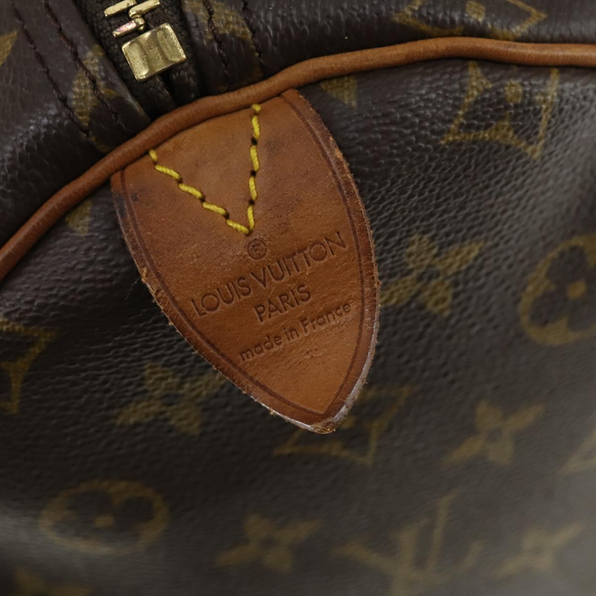 LOUIS VUITTON Monogram Keepall 55 Boston Bag M41424 LV Auth 164765