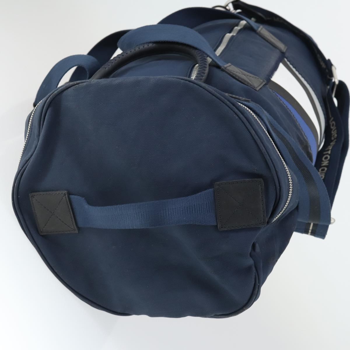 LOUIS VUITTON LV Cup Spinnaker Boston Bag Navy M80700 LV Auth 164771