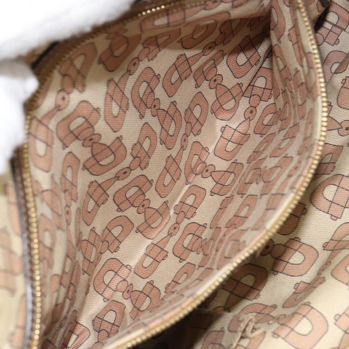 GUCCI GG Canvas Hand Bag Beige Gold 137396 Auth 164786