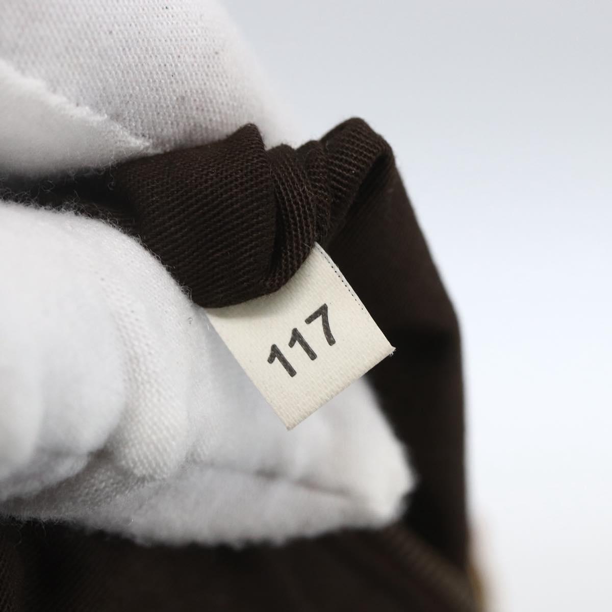 Miu Miu Tote Bag Suede Brown Gold Auth 164787V