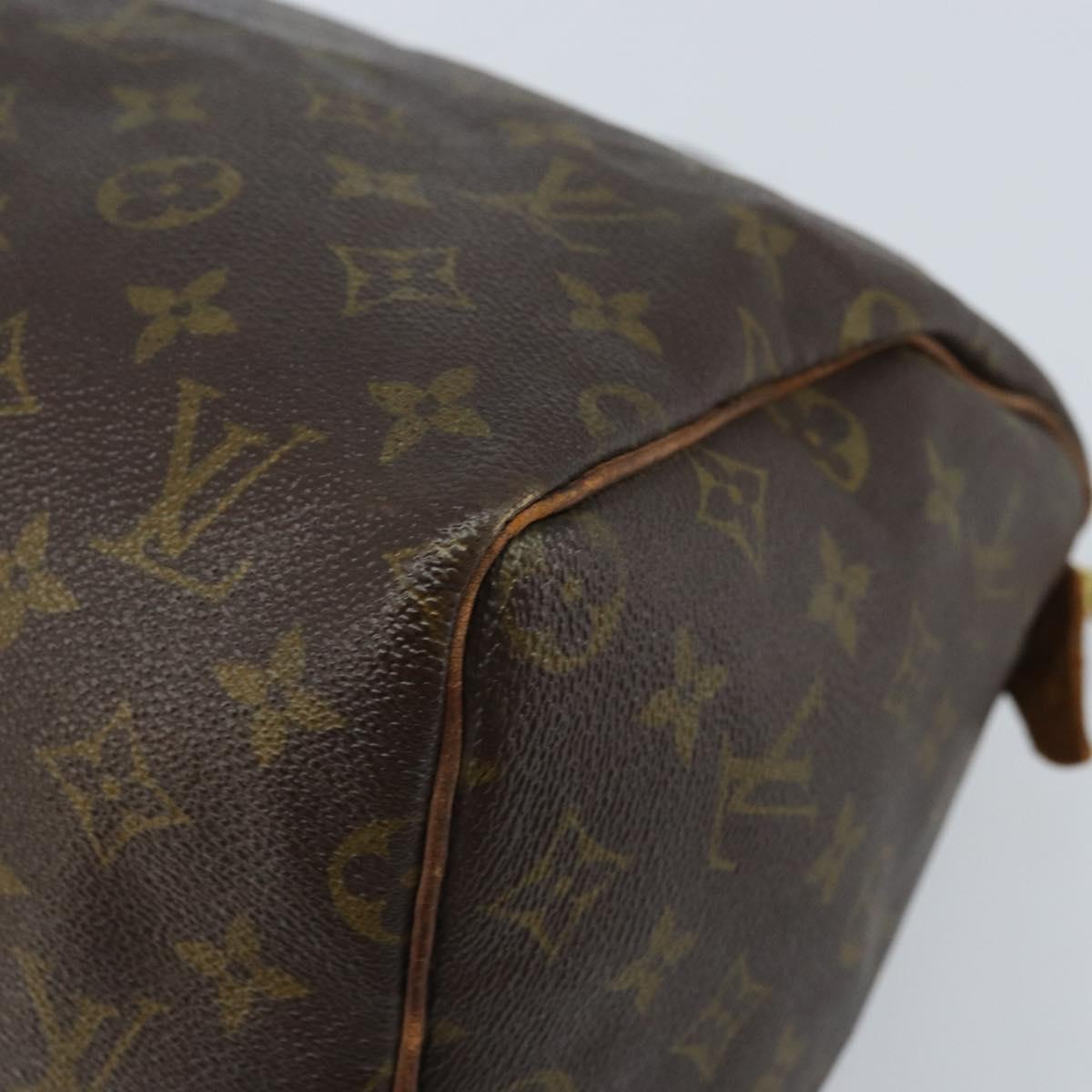 LOUIS VUITTON Monogram Speedy 30 Hand Bag M41526 LV Auth 164790