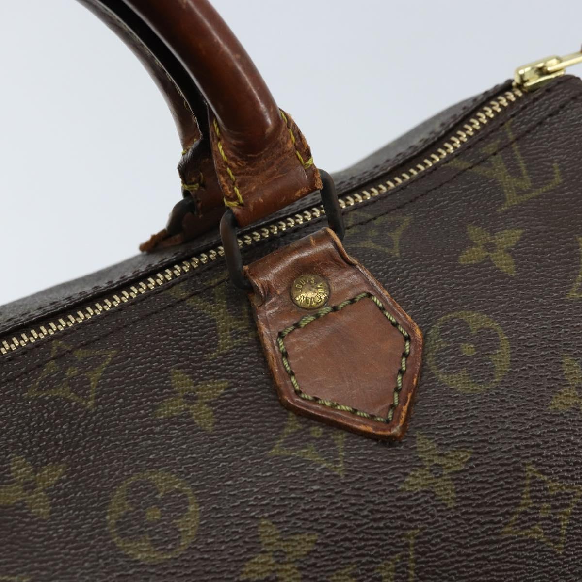 LOUIS VUITTON Monogram Speedy 30 Hand Bag M41526 LV Auth 164790