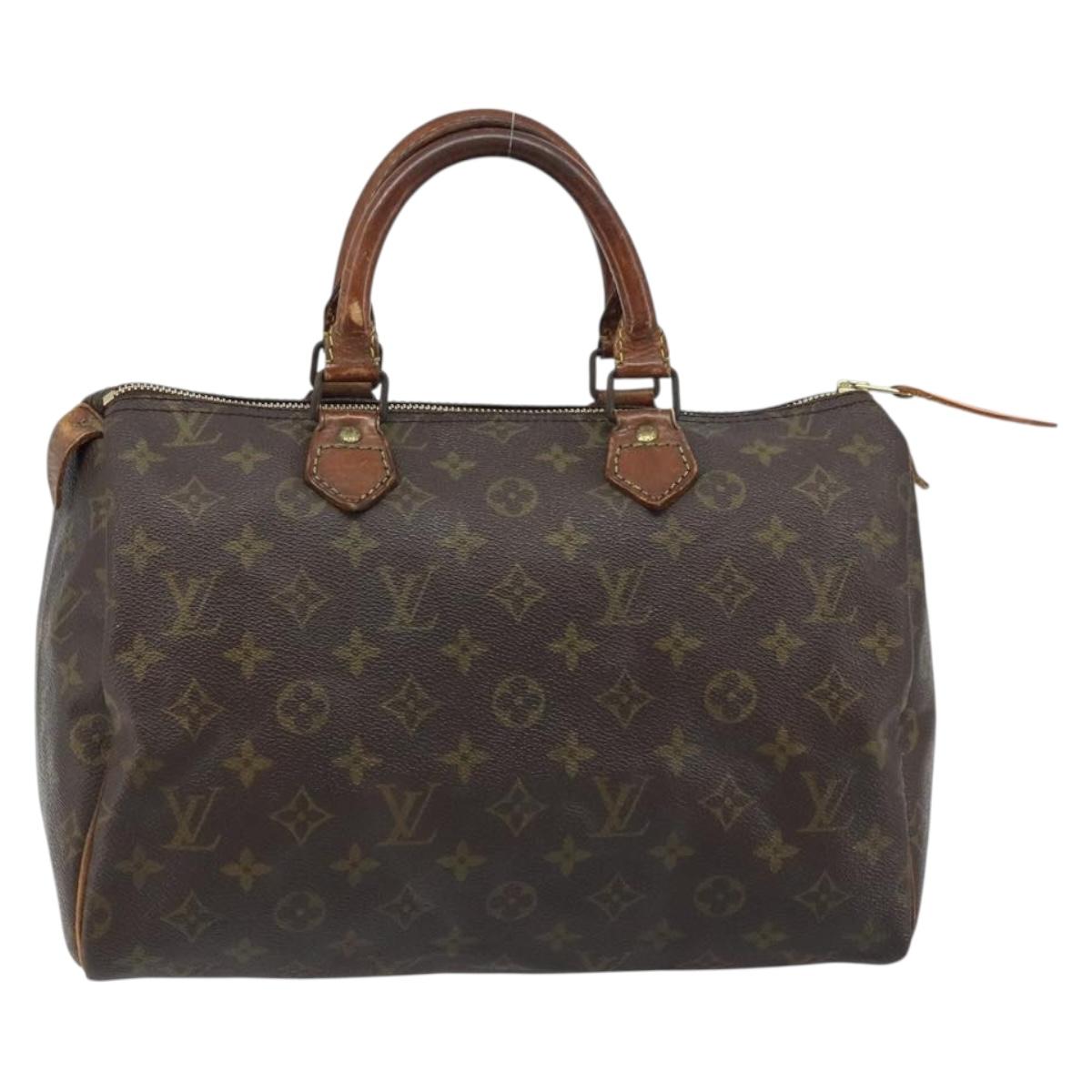 LOUIS VUITTON Monogram Speedy 30 Hand Bag M41526 LV Auth 164790