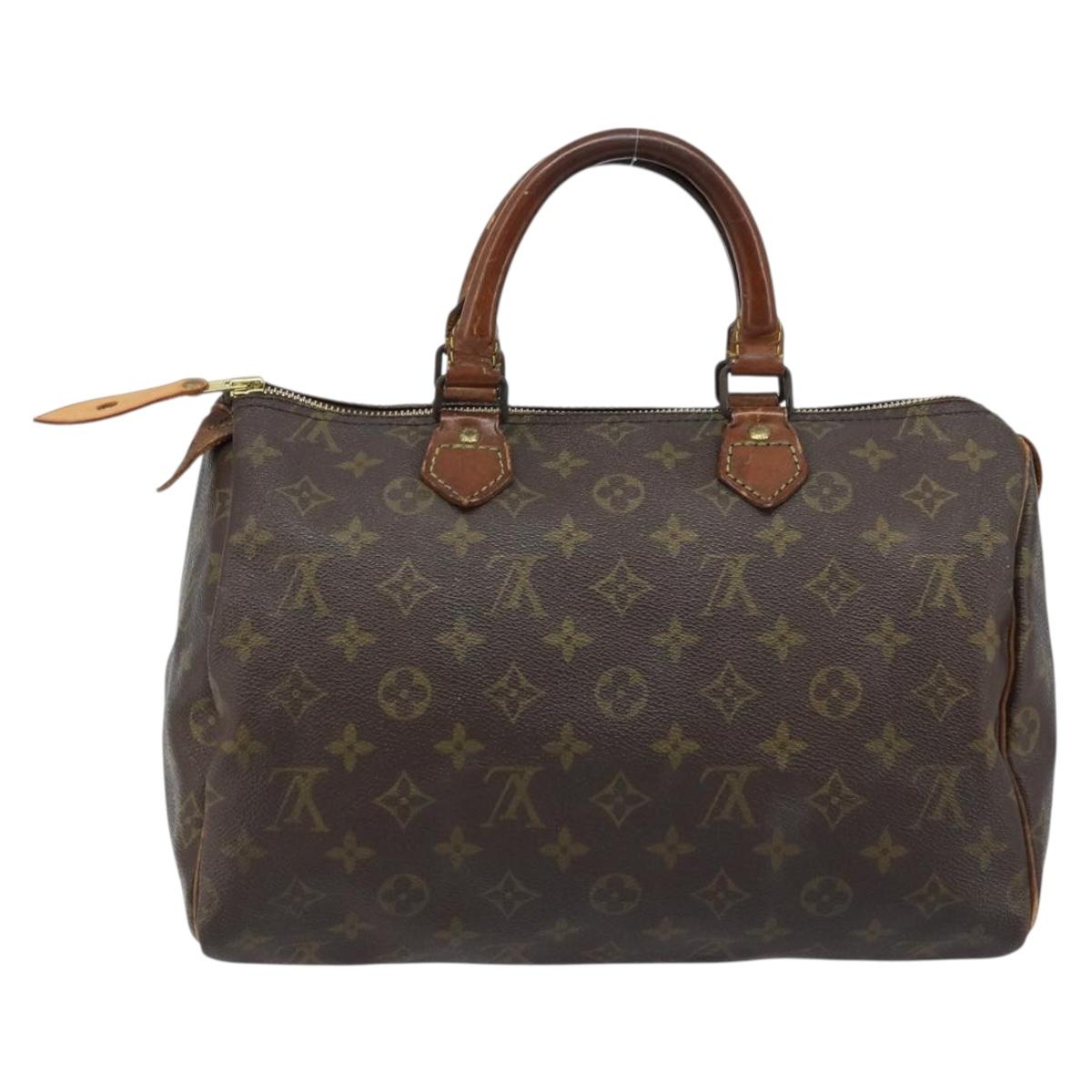 LOUIS VUITTON Monogram Speedy 30 Hand Bag M41526 LV Auth 164790
