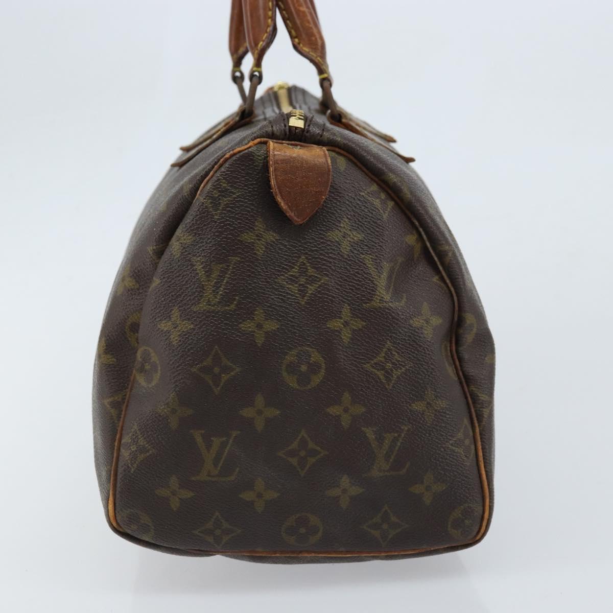 LOUIS VUITTON Monogram Speedy 30 Hand Bag M41526 LV Auth 164790