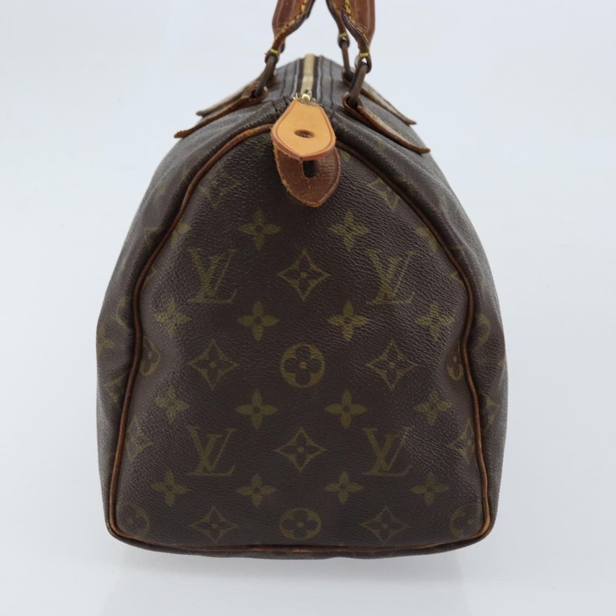 LOUIS VUITTON Monogram Speedy 30 Hand Bag M41526 LV Auth 164790
