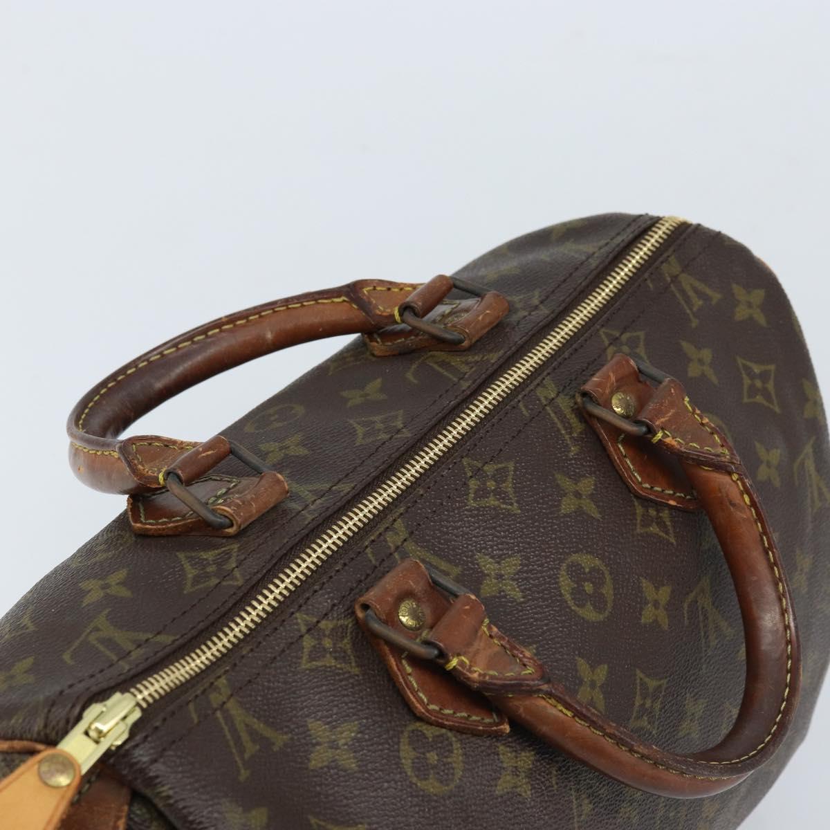 LOUIS VUITTON Monogram Speedy 30 Hand Bag M41526 LV Auth 164790