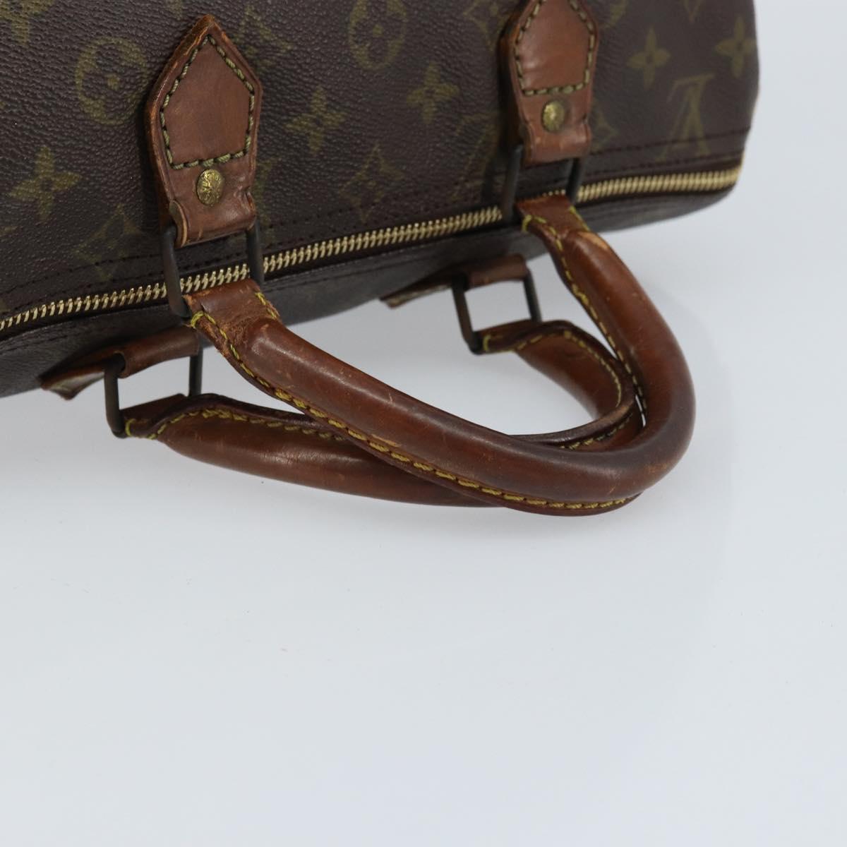 LOUIS VUITTON Monogram Speedy 30 Hand Bag M41526 LV Auth 164790