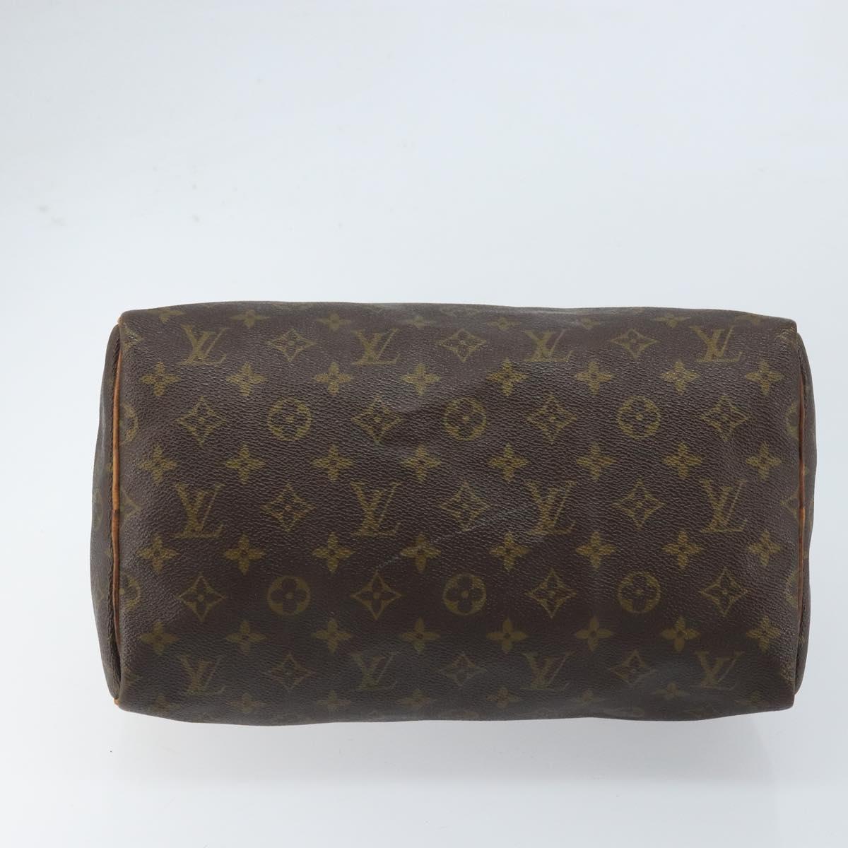 LOUIS VUITTON Monogram Speedy 30 Hand Bag M41526 LV Auth 164790