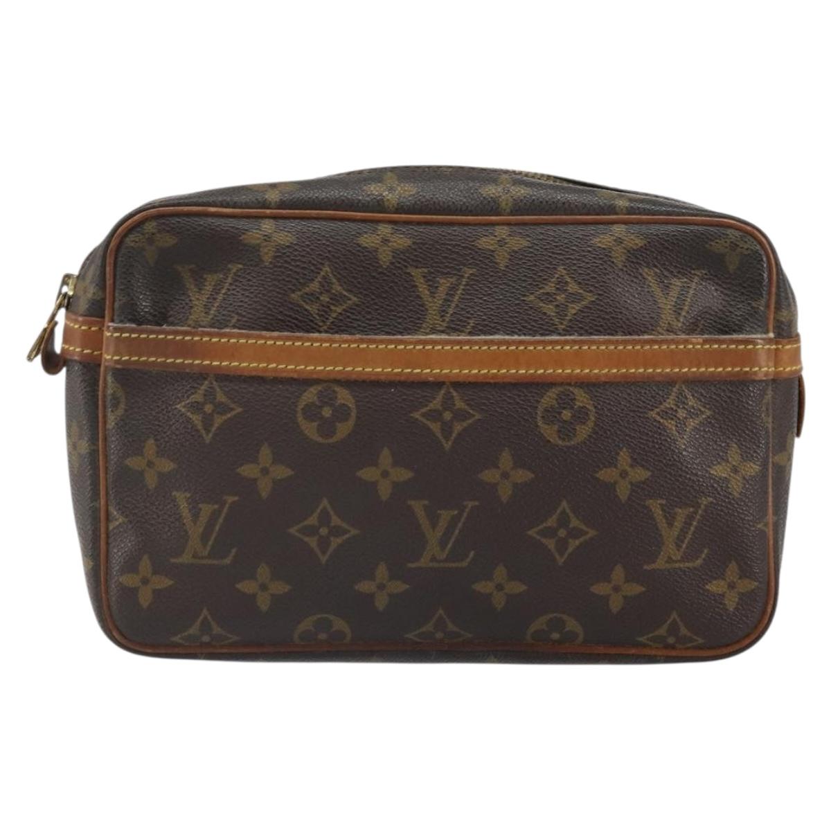LOUIS VUITTON Monogram Compiegne 23 Clutch Bag M51847 LV Auth 164807