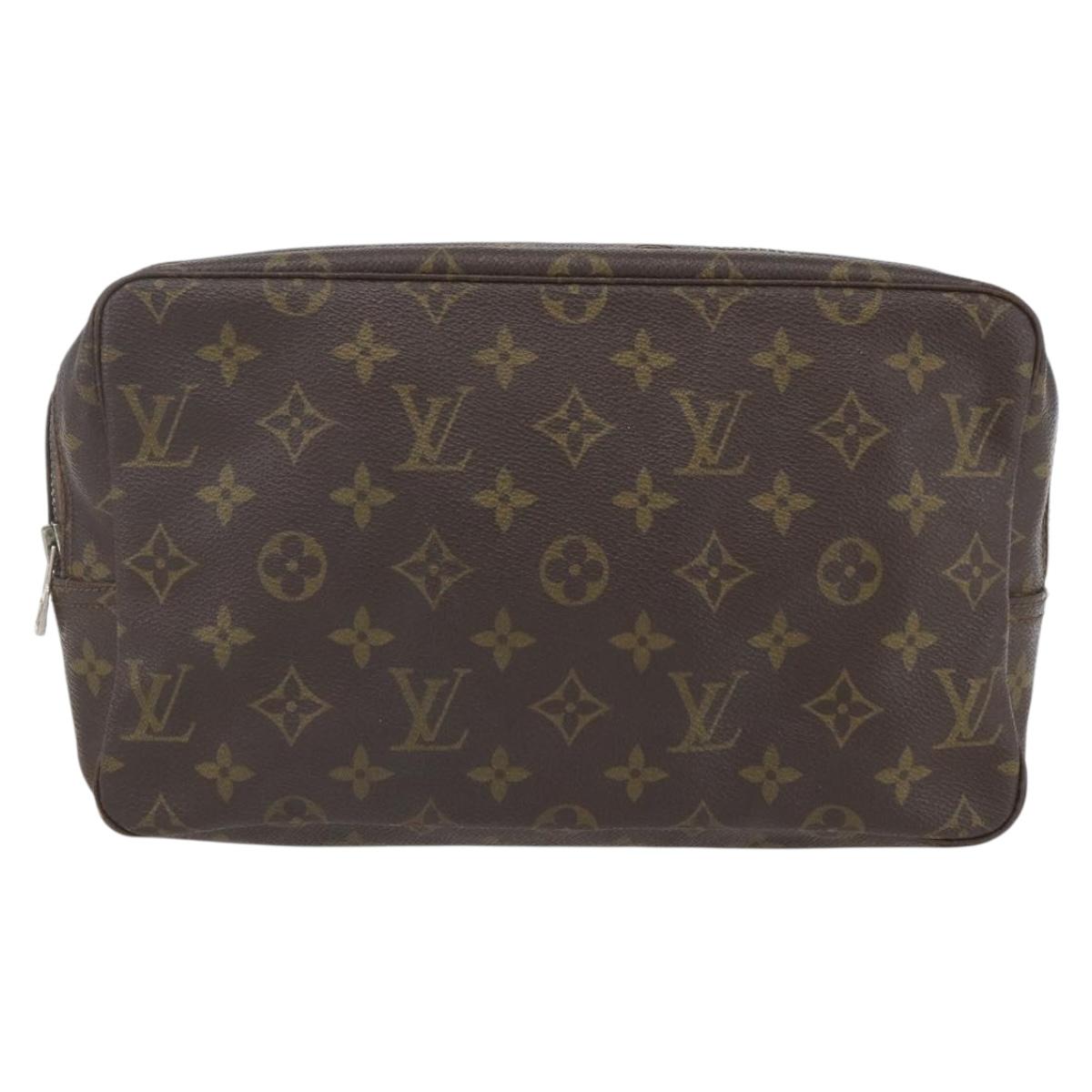 LOUIS VUITTON Monogram Trousse Toilette 28 Clutch Bag M47522 LV Auth 164811