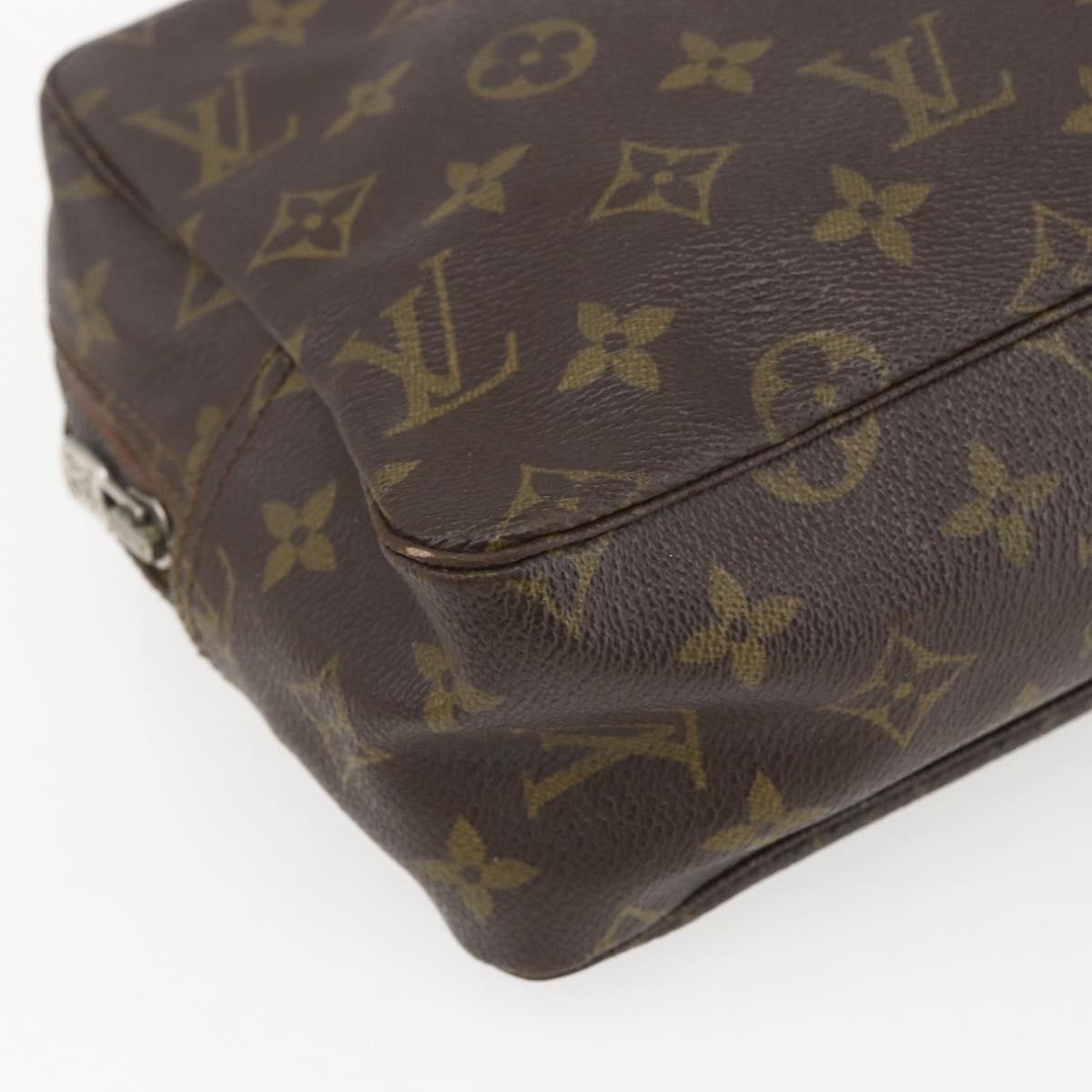 LOUIS VUITTON Monogram Trousse Toilette 28 Clutch Bag M47522 LV Auth 164811