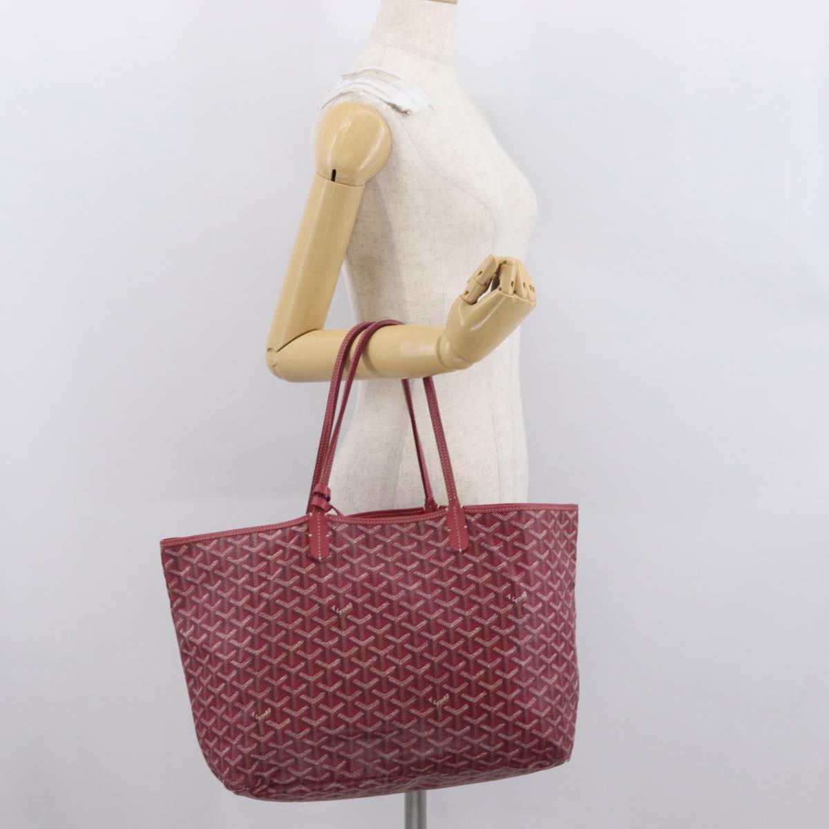 GOYARD Saint Louis PM Tote Bag PVC Red Auth 164832