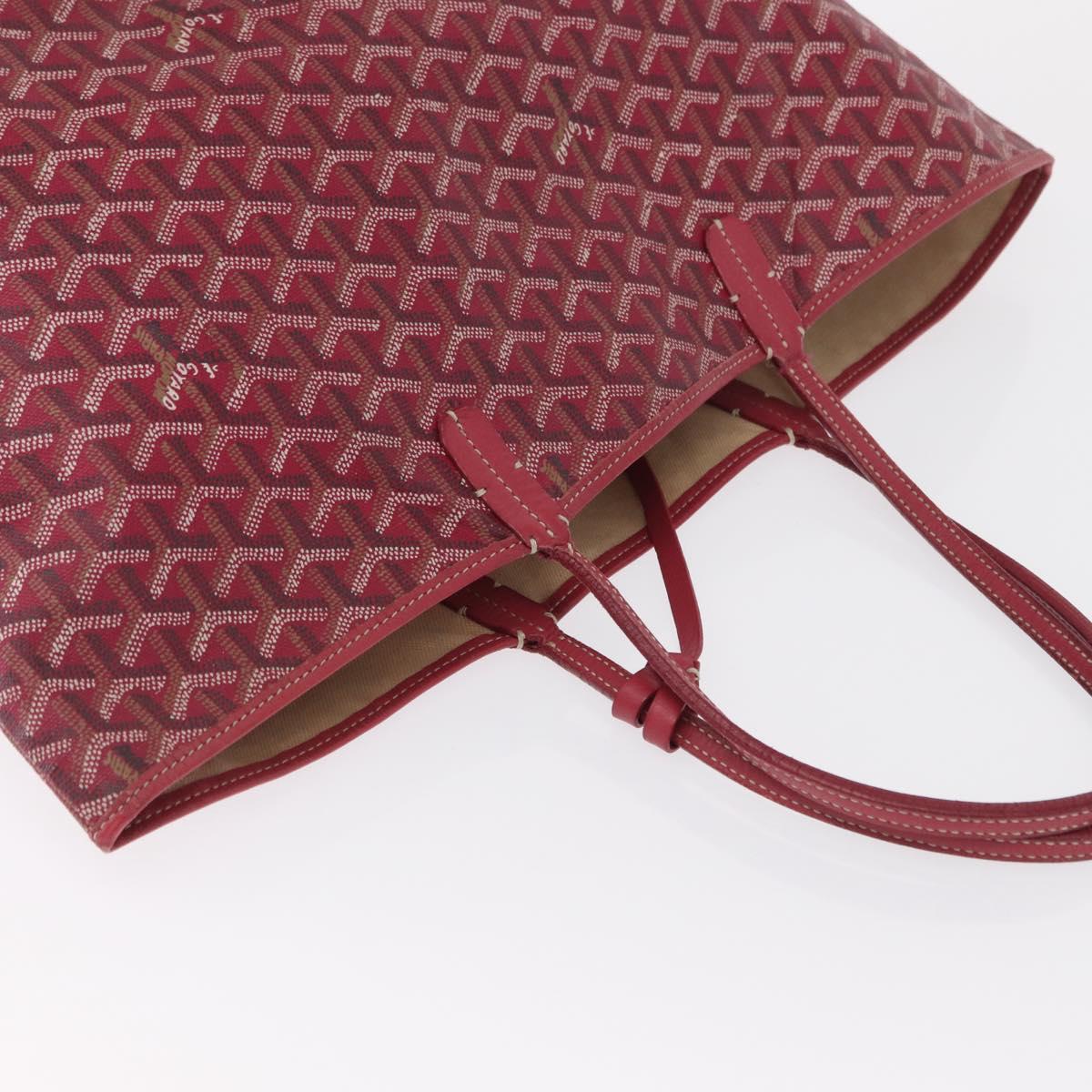 GOYARD Saint Louis PM Tote Bag PVC Red Auth 164832