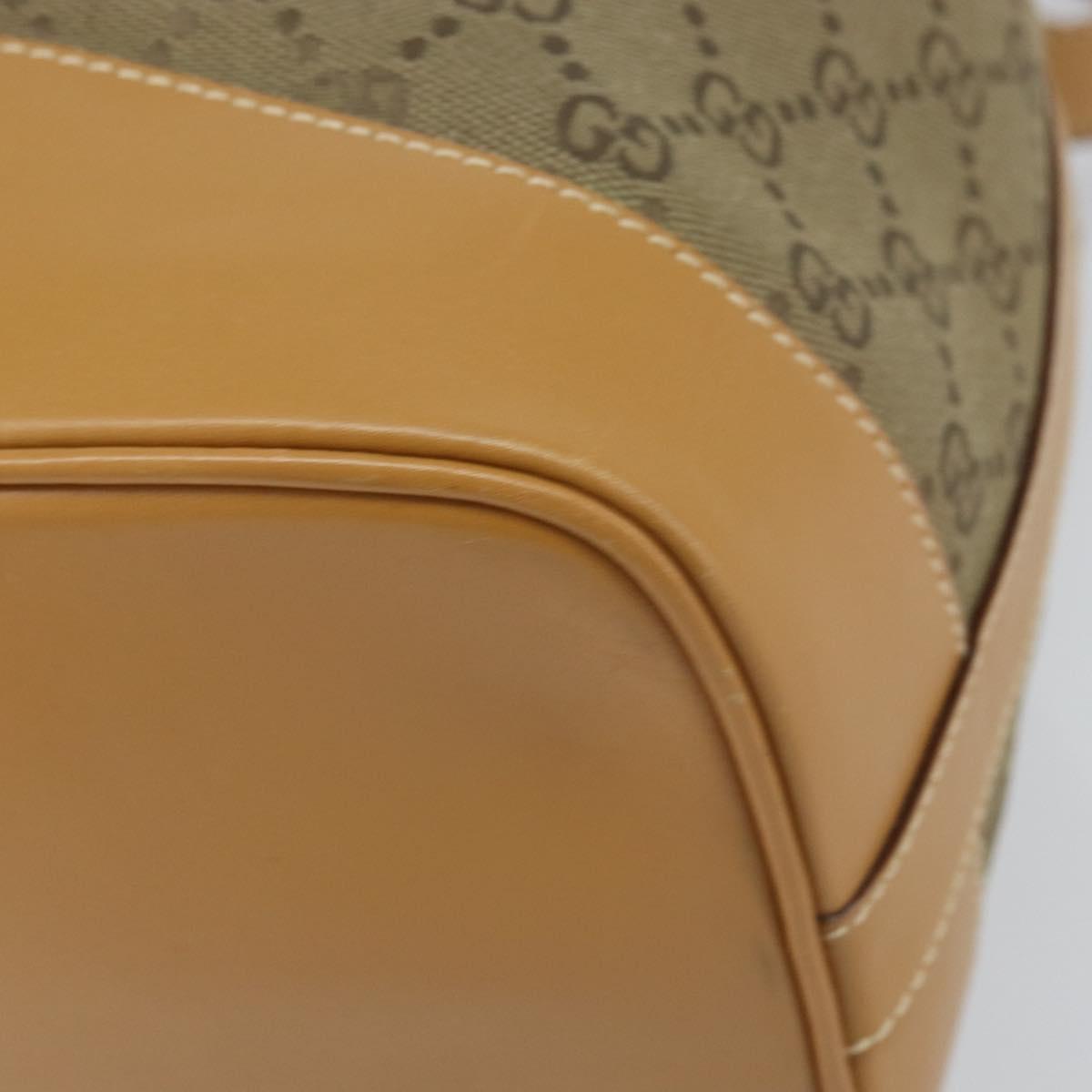 GUCCI GG Canvas Shoulder Bag Beige Gold 001 2854 1627 Auth 164846