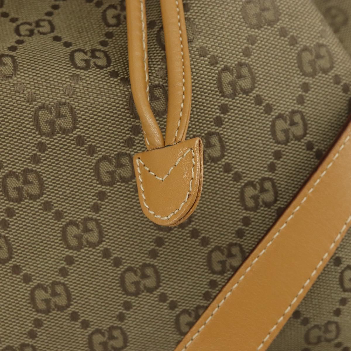 GUCCI GG Canvas Shoulder Bag Beige Gold 001 2854 1627 Auth 164846