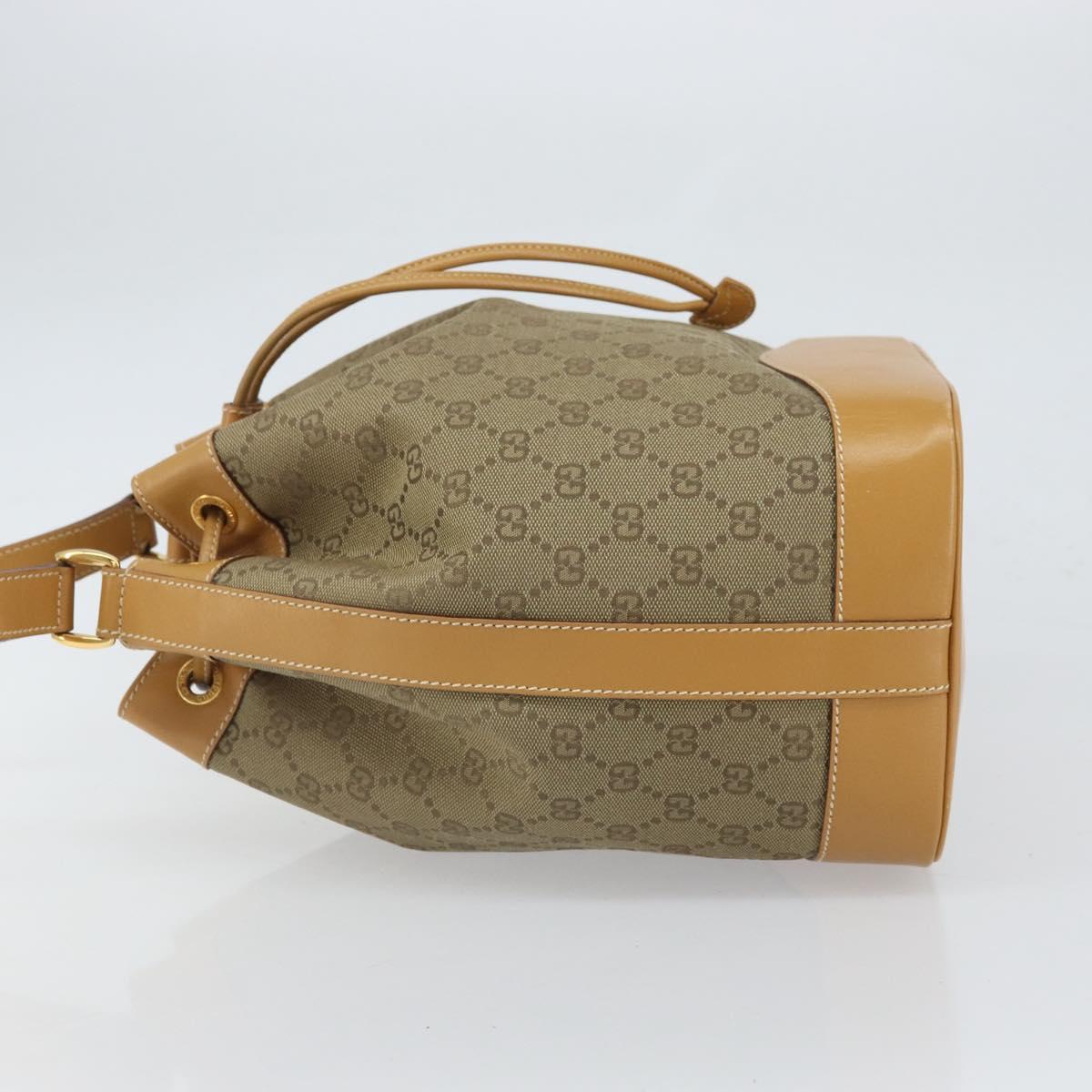 GUCCI GG Canvas Shoulder Bag Beige Gold 001 2854 1627 Auth 164846