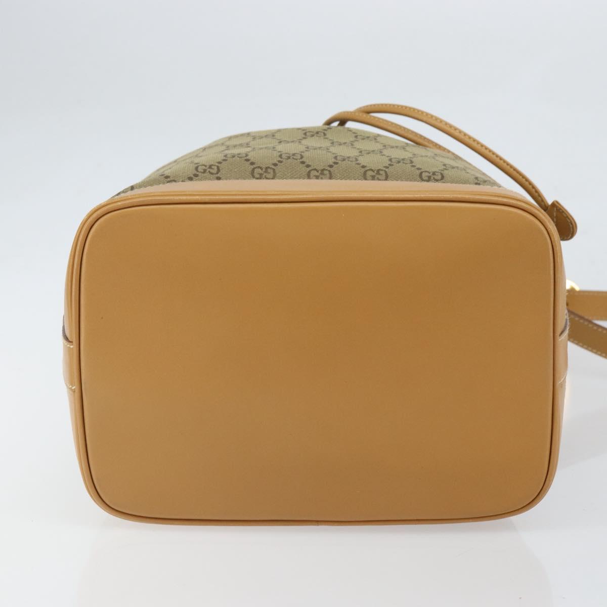 GUCCI GG Canvas Shoulder Bag Beige Gold 001 2854 1627 Auth 164846