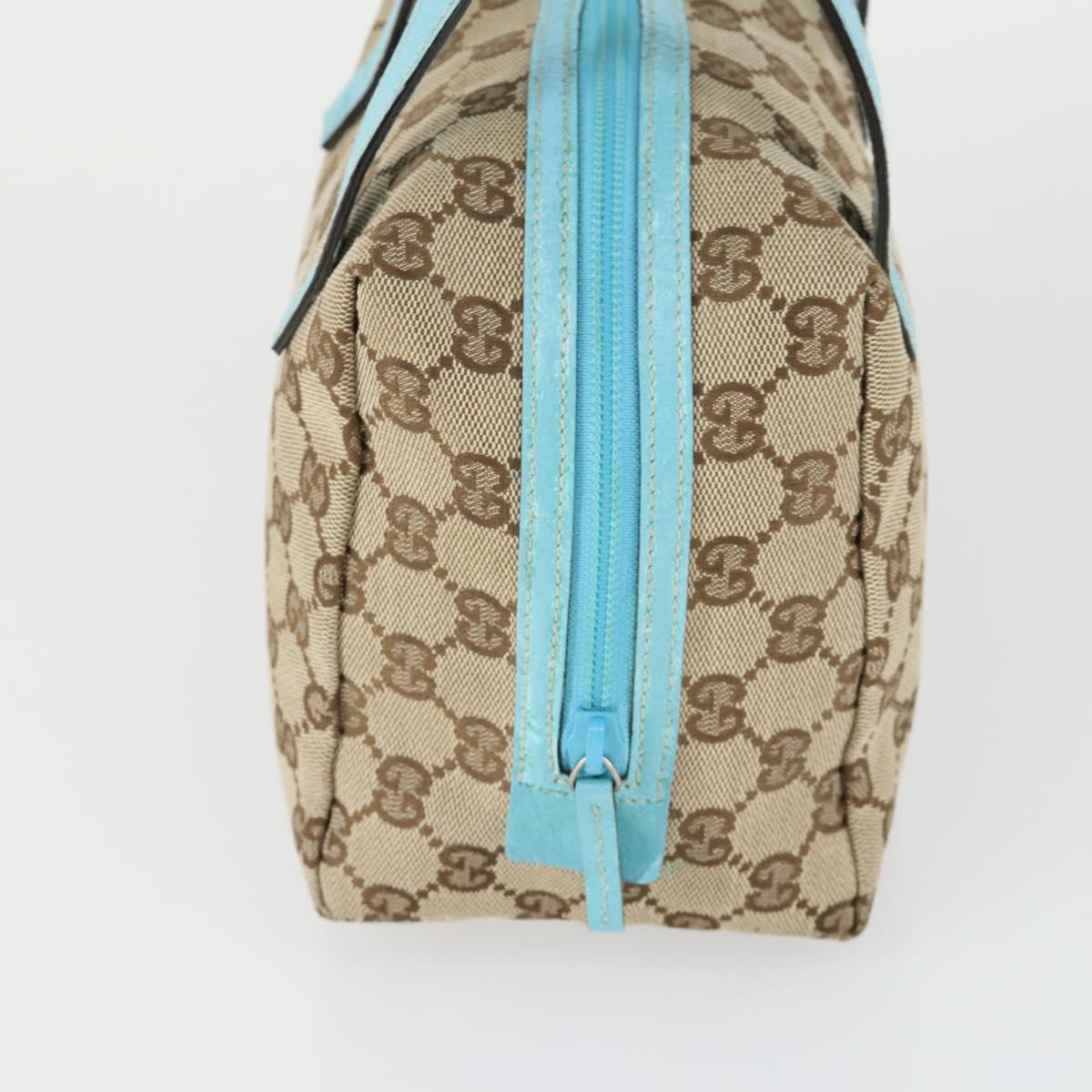 GUCCI GG Canvas Hand Bag Beige Auth 164873A
