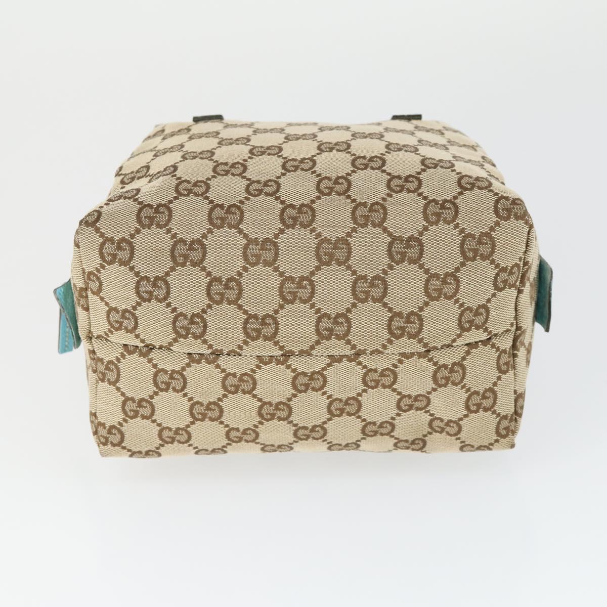 GUCCI GG Canvas Hand Bag Beige Auth 164873A