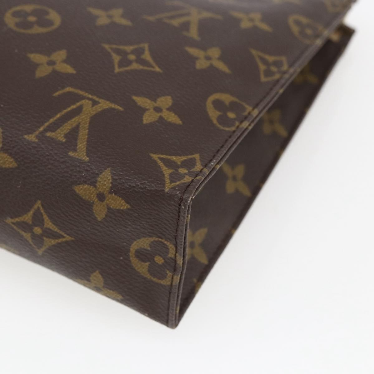 LOUIS VUITTON Monogram Poche Toilette 26 Pouch M47542 LV Auth 164896