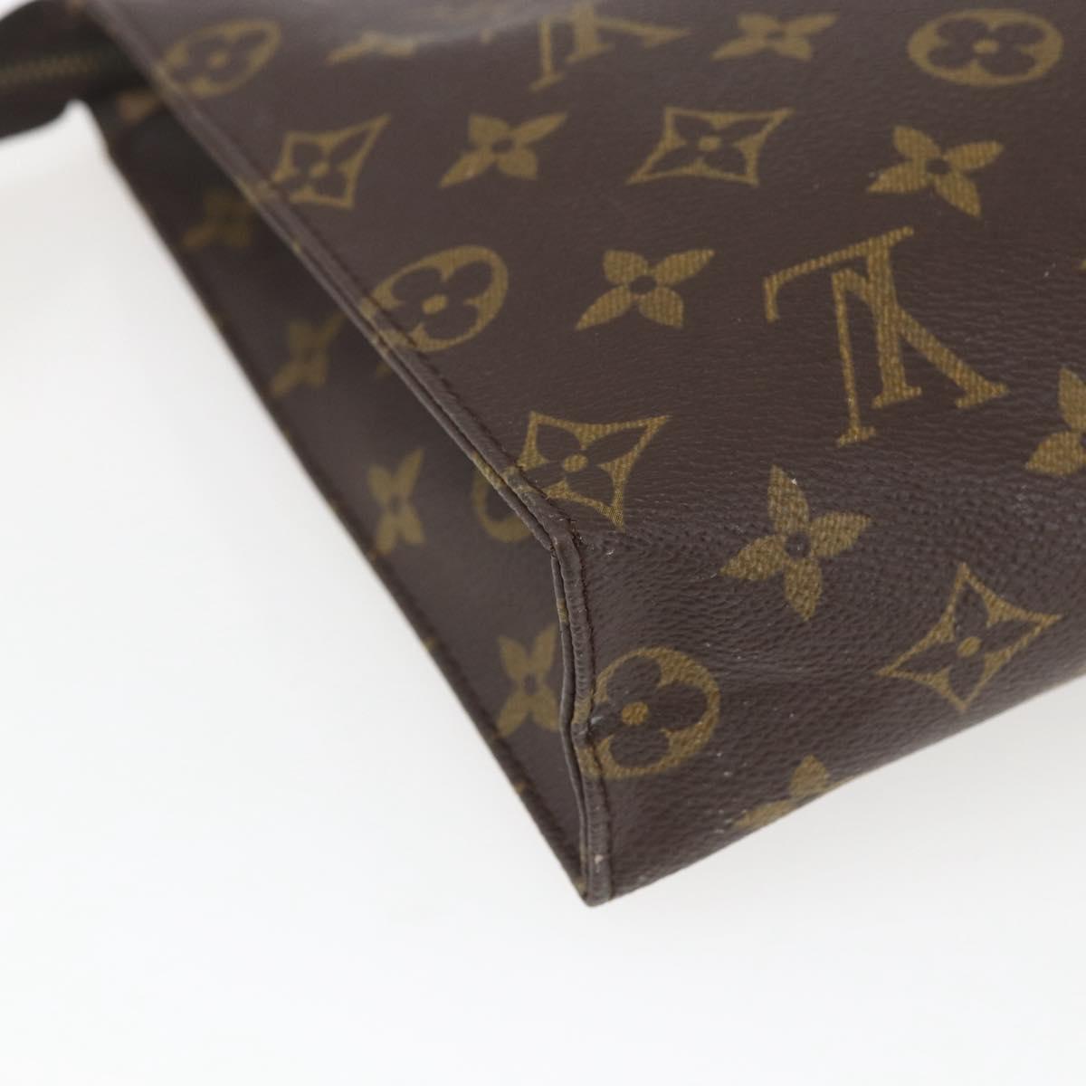 LOUIS VUITTON Monogram Poche Toilette 26 Pouch M47542 LV Auth 164896