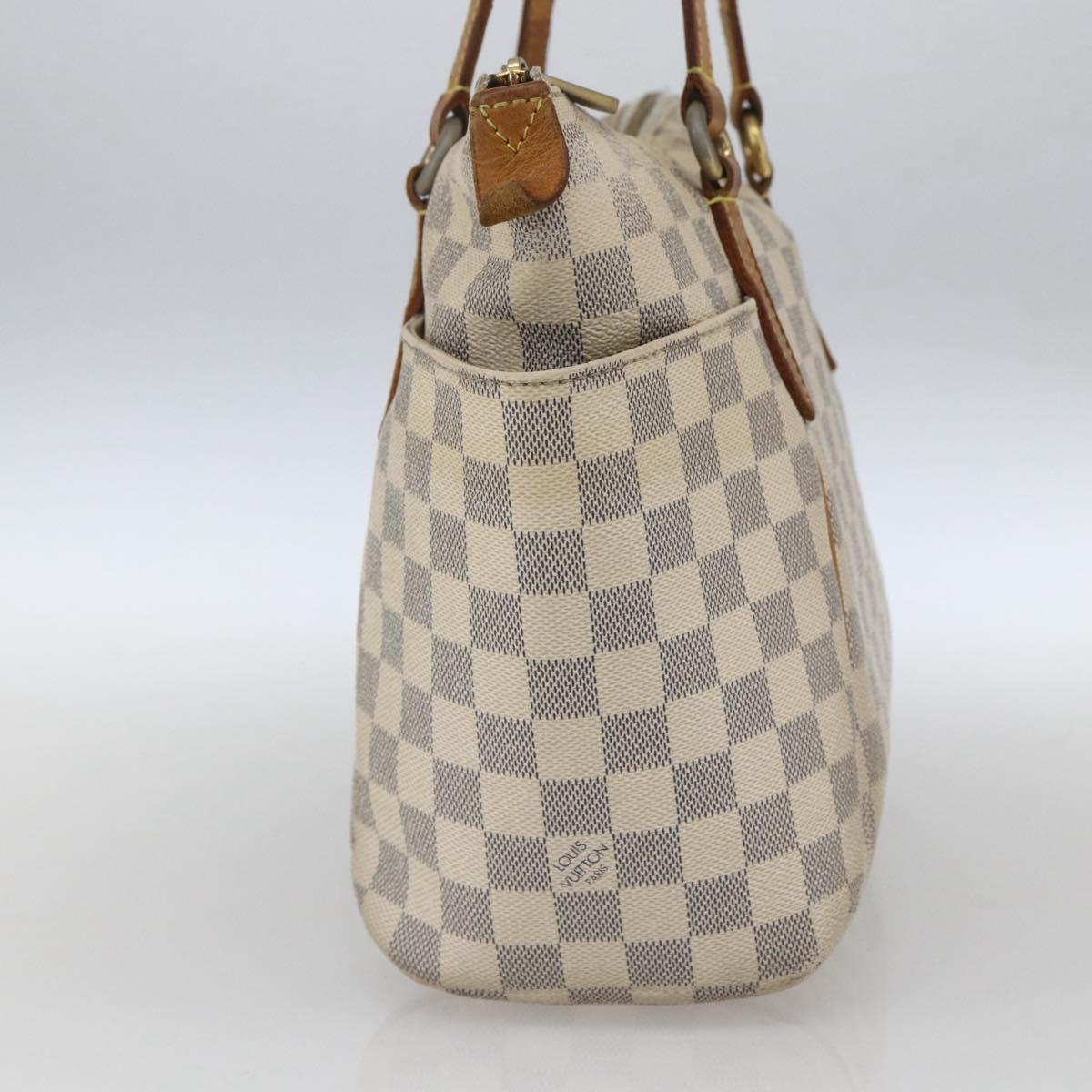 LOUIS VUITTON Damier Azur Totally PM Tote Bag N41280 LV Auth 164898