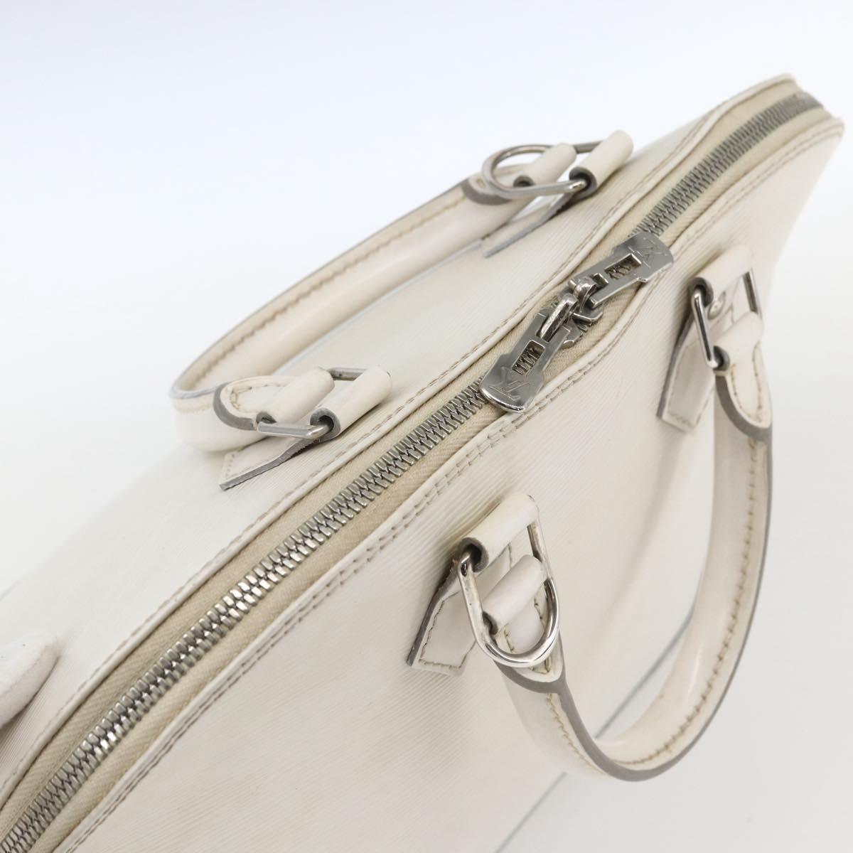 LOUIS VUITTON Alma PM Hand Bag White Yvoire M4030J LV Auth 164900