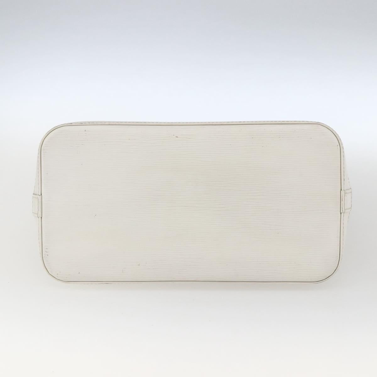 LOUIS VUITTON Alma PM Hand Bag White Yvoire M4030J LV Auth 164900