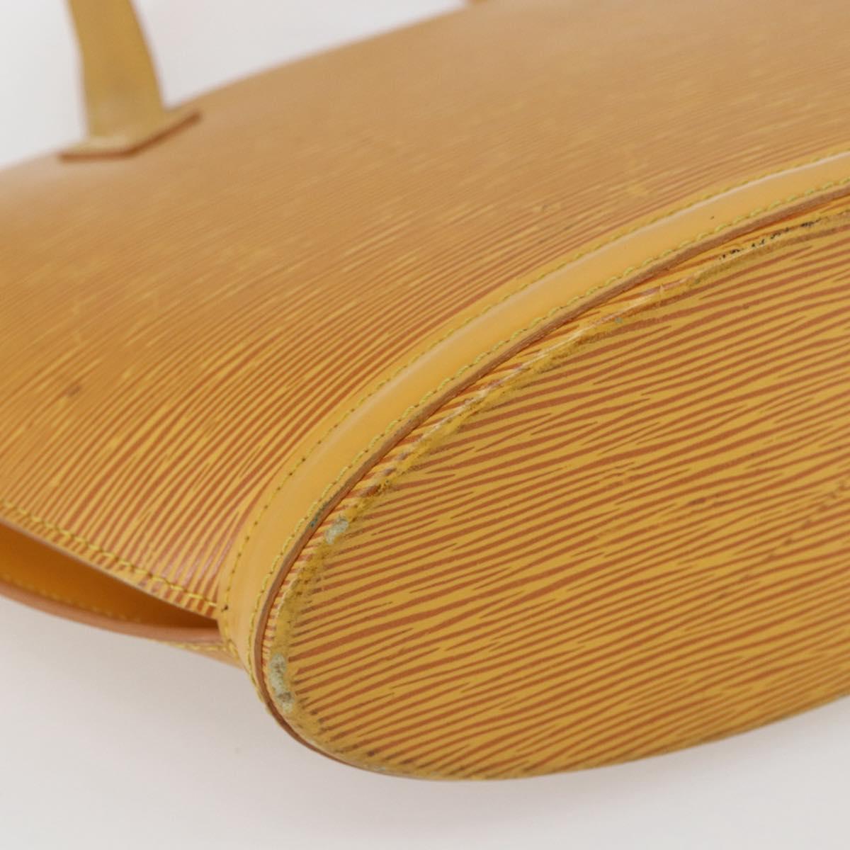 LOUIS VUITTON Epi Saint Jacques Hand Bag Yellow M52279 LV Auth 164901