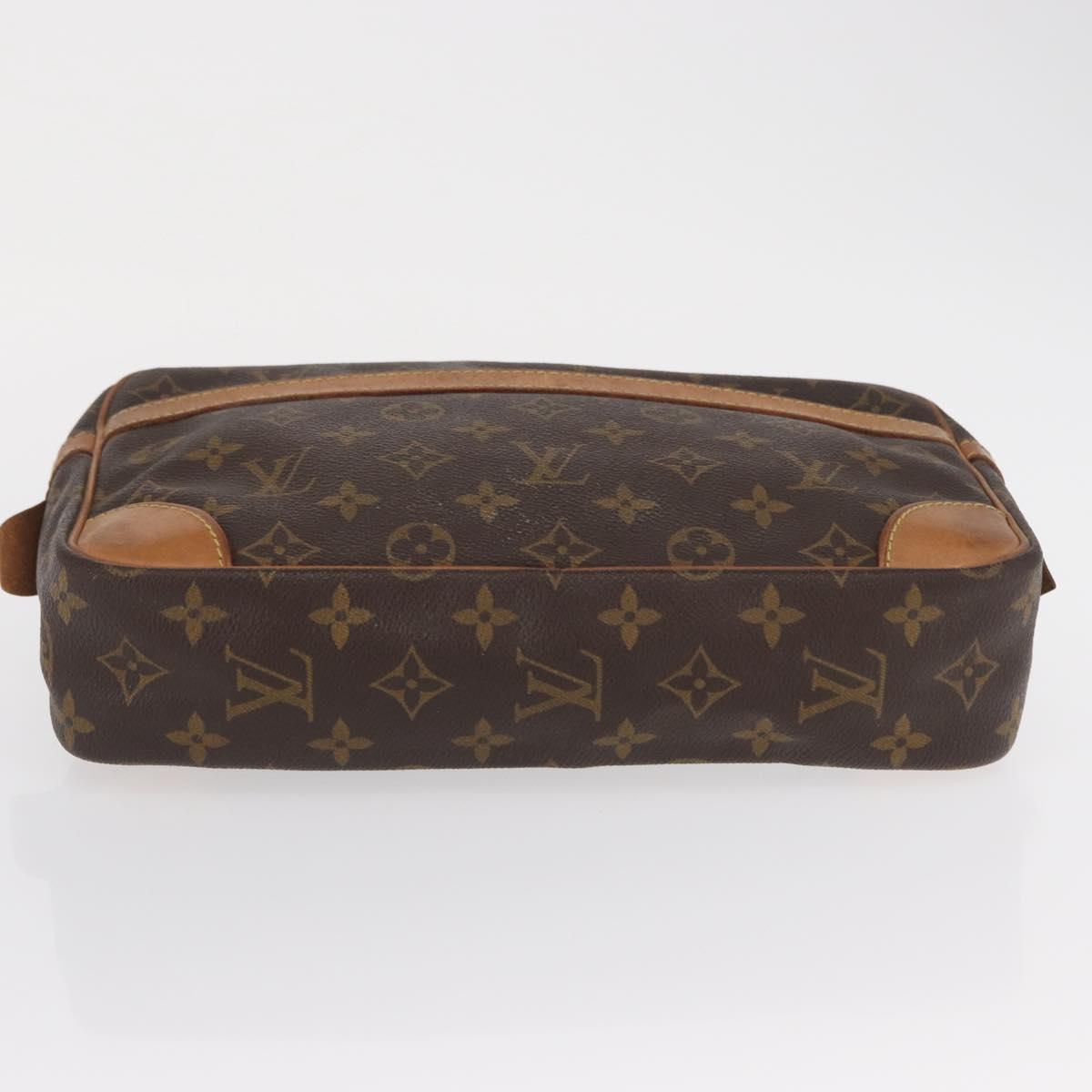 LOUIS VUITTON Monogram Compiegne 28 Clutch Bag M51845 LV Auth 164921