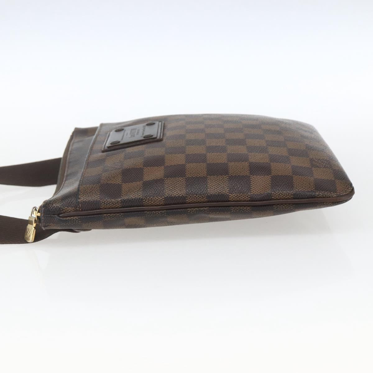 LOUIS VUITTON Damier Ebene Pochette Platt Brooklyn Bag N41100 LV Auth 164929